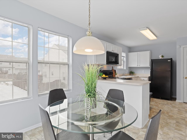 view of dining room