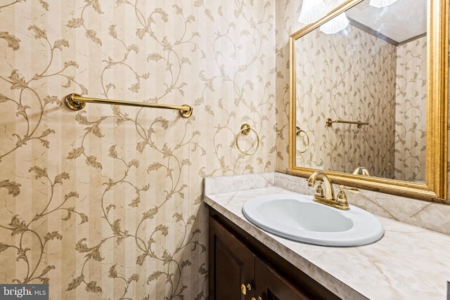 bathroom with vanity