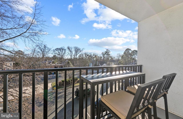 view of balcony