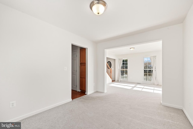 view of carpeted empty room