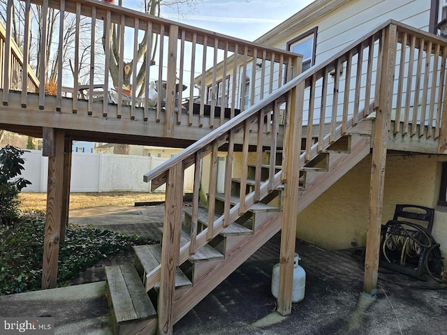 deck featuring a patio area