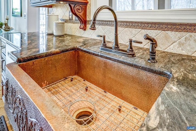 details with sink and backsplash