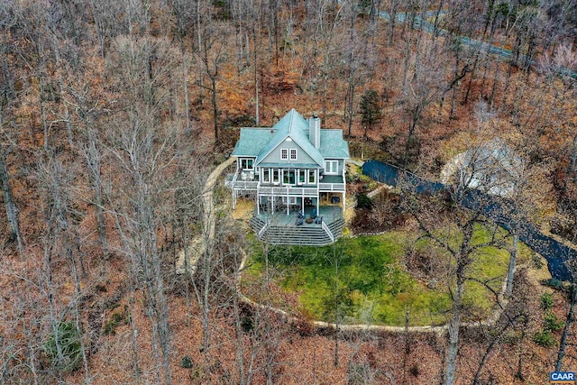 birds eye view of property