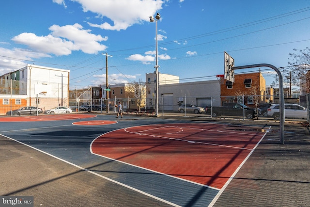 view of basketball court