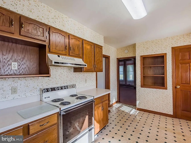 kitchen featuring electric stove