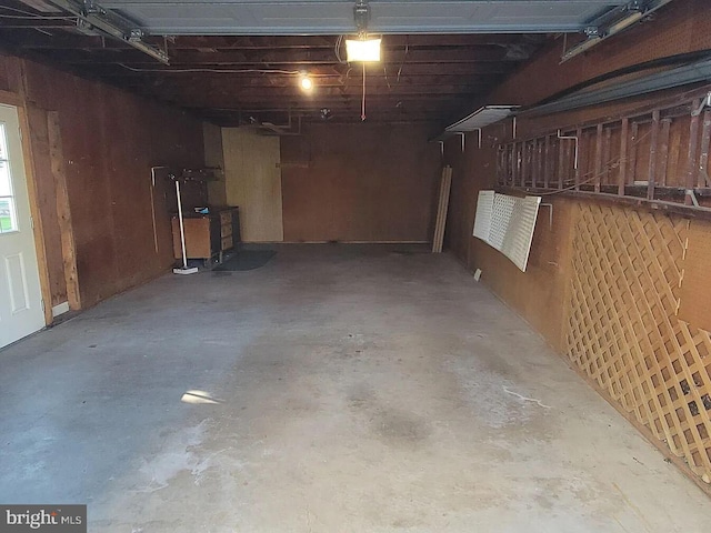 view of basement