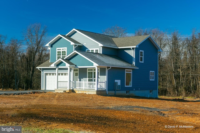 view of front of house featuring covered porch