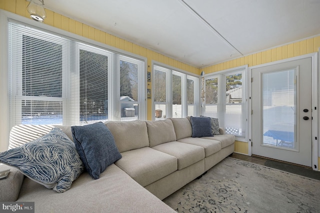 view of sunroom / solarium