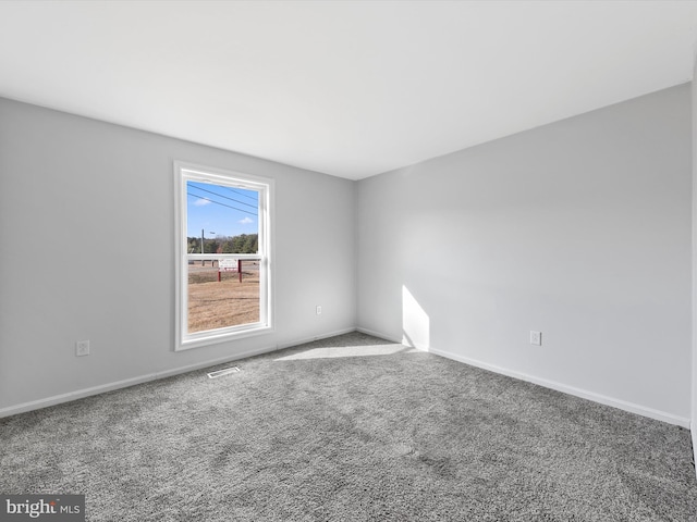 view of carpeted empty room