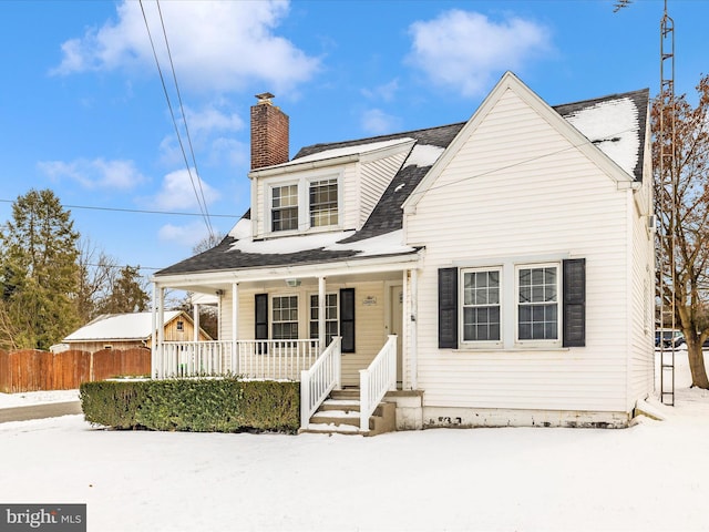 view of front of house featuring a porch