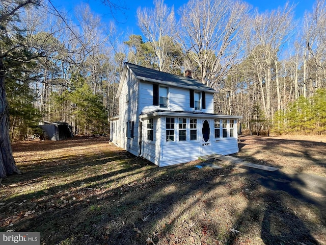 view of front of home