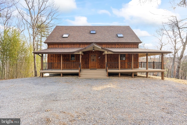 farmhouse with a porch