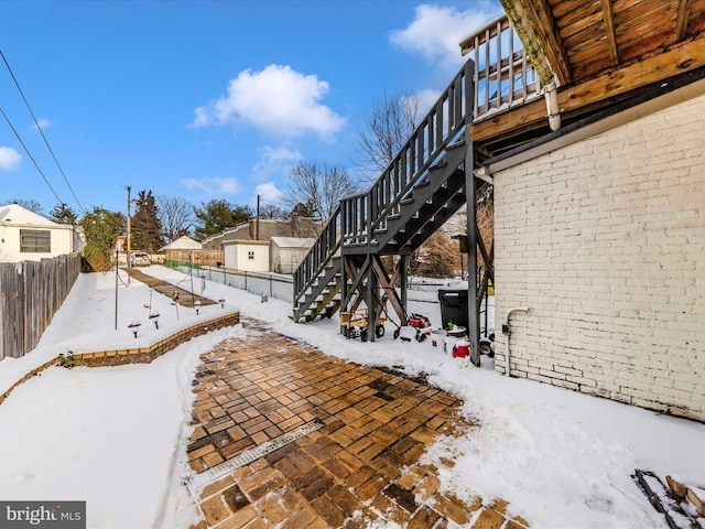 exterior space with a wooden deck