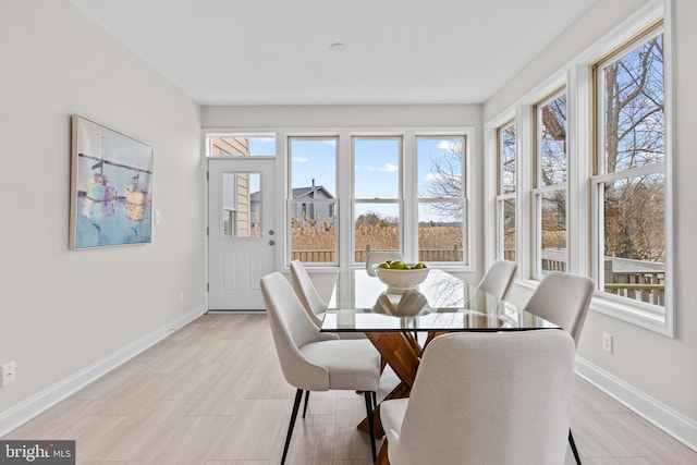 view of sunroom / solarium