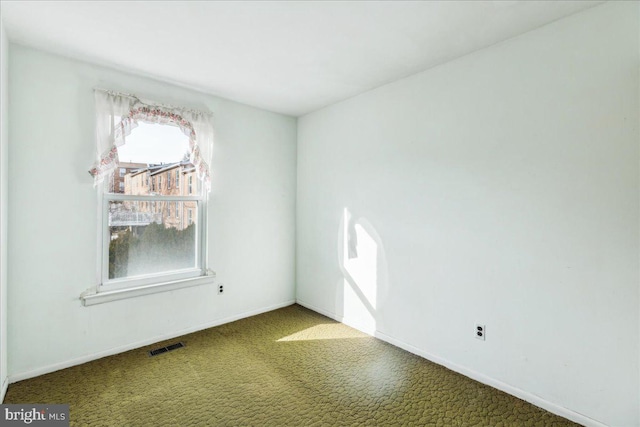 view of carpeted empty room