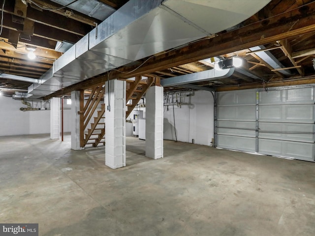 view of basement