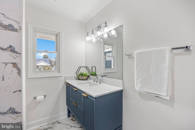 bathroom with vanity