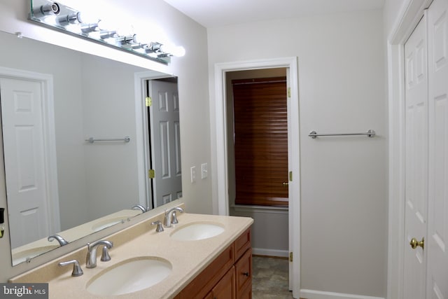 bathroom featuring vanity