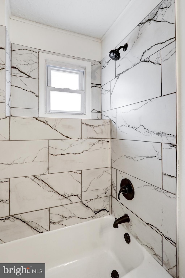 bathroom featuring tub / shower combination