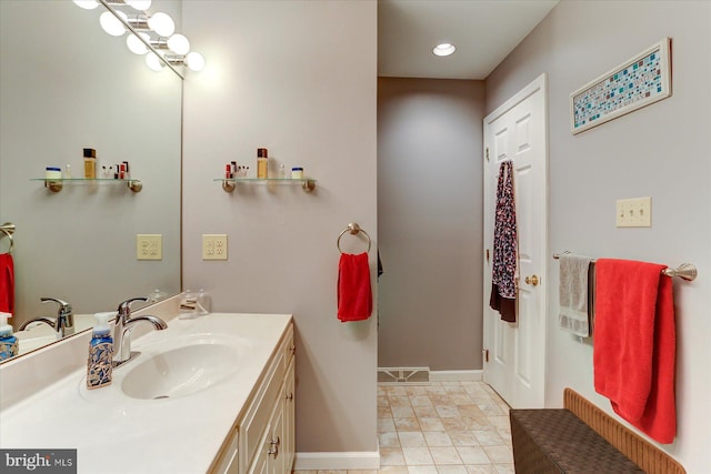 bathroom featuring vanity