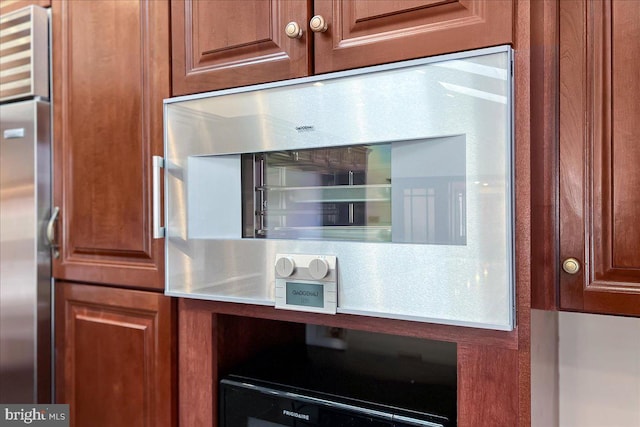 room details featuring built in refrigerator