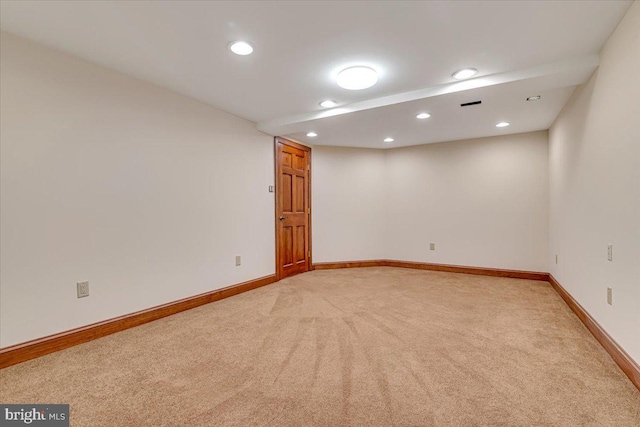 view of carpeted empty room