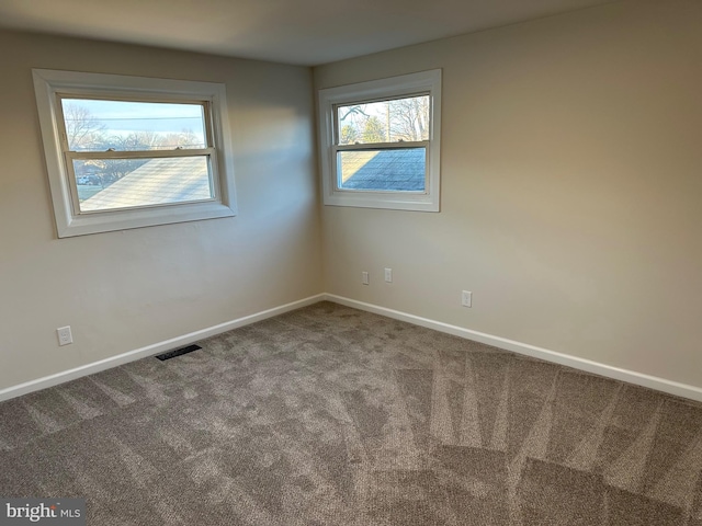 view of carpeted empty room