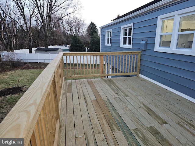 view of wooden terrace