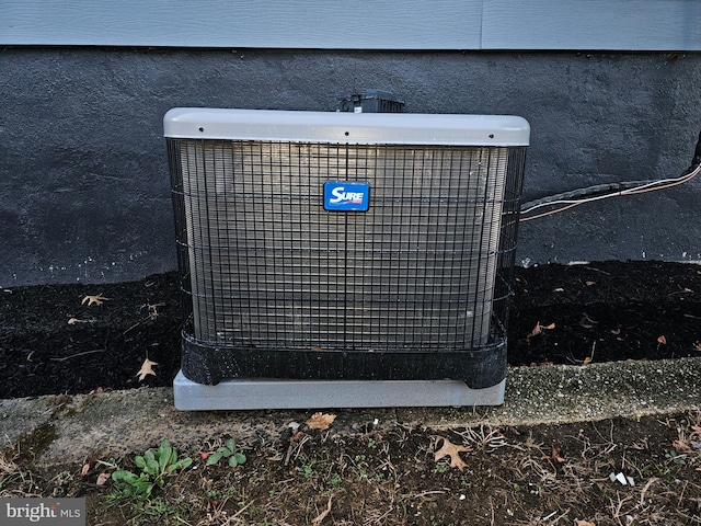 details with central AC unit