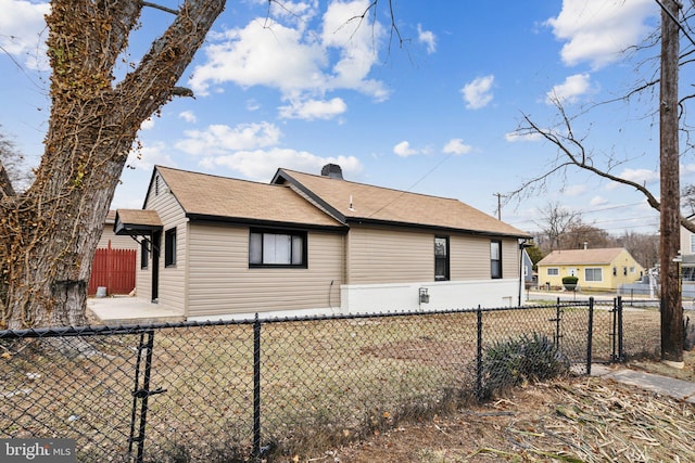 view of side of property