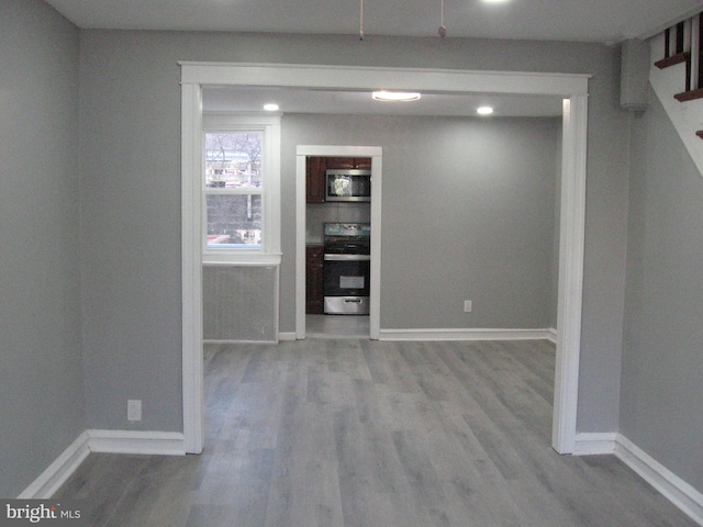 interior space featuring hardwood / wood-style floors