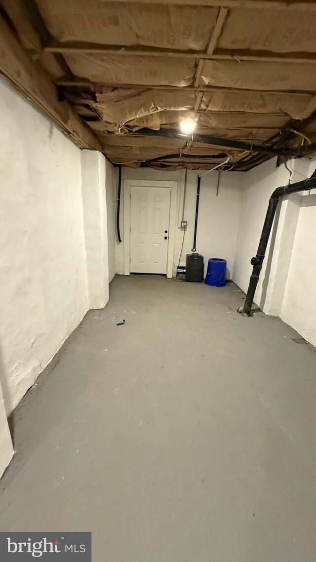 view of basement