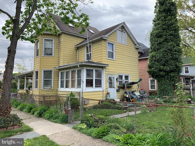 view of rear view of property