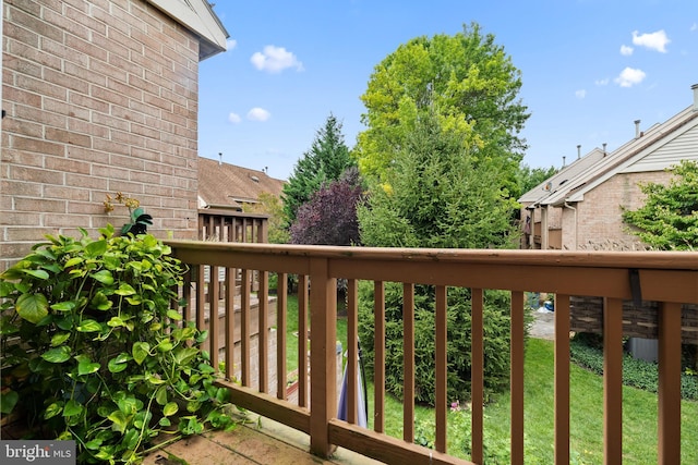 view of balcony