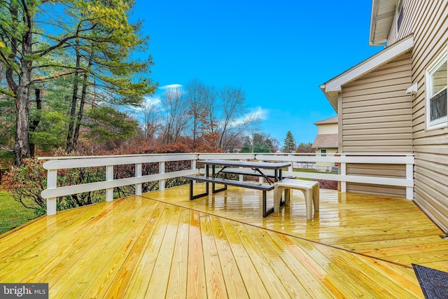 view of wooden terrace