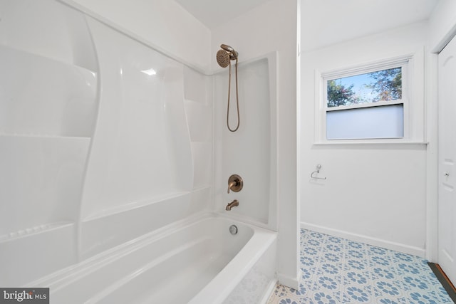 bathroom featuring washtub / shower combination