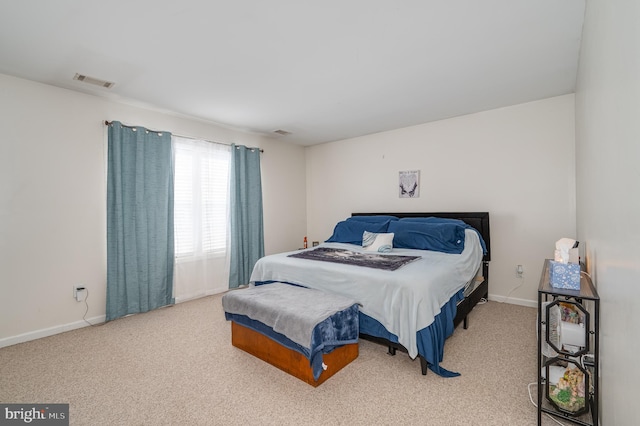 bedroom with carpet flooring