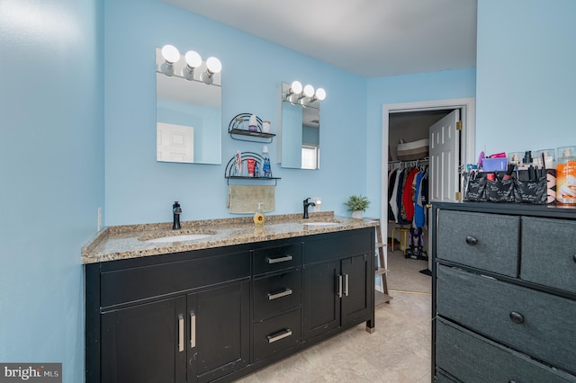 bathroom featuring vanity