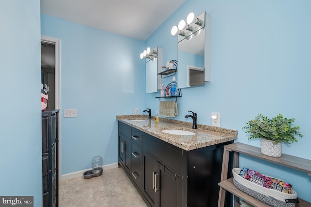 bathroom featuring vanity