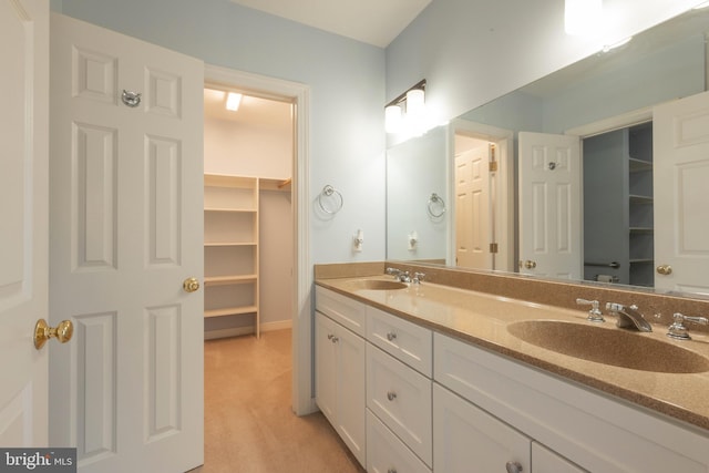 bathroom with vanity