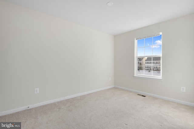 view of carpeted empty room