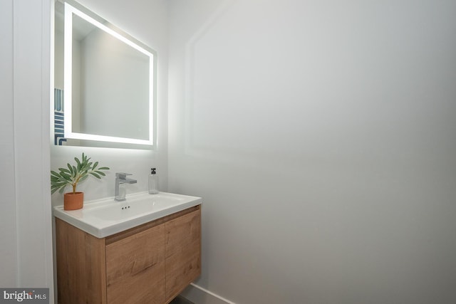 bathroom featuring vanity