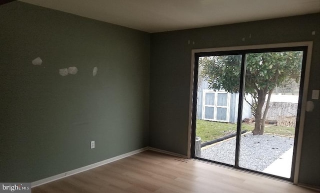 interior space featuring light wood-type flooring