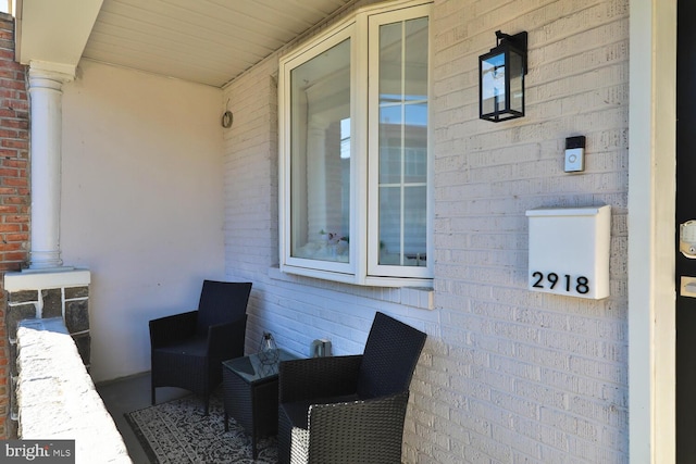 view of patio / terrace featuring covered porch