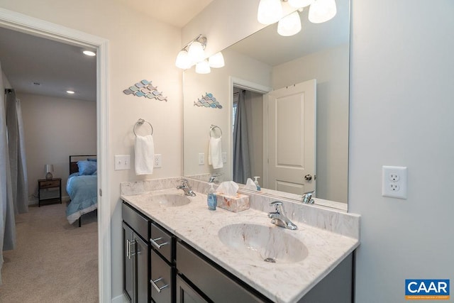 bathroom with vanity