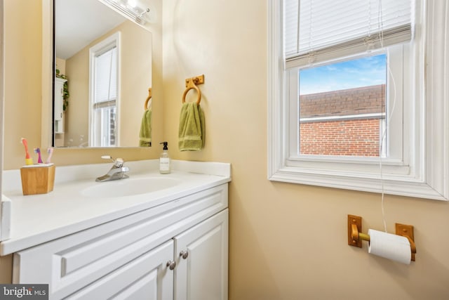 bathroom with vanity