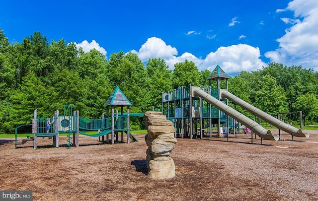 view of jungle gym