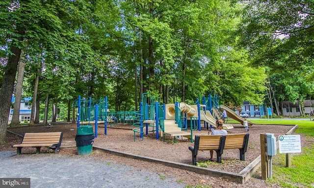 view of jungle gym