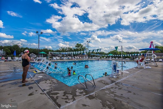 view of pool