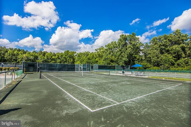 view of tennis court